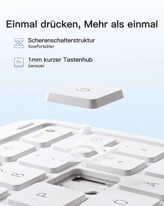 Produktbild Inateck Keyboard iPad 04122 (DE, iPad Pro 11 2020 (2. Gen), iPad 2022 (10. Gen), iPad Air 11 2024 (M2), iPad Pro 11 2022 (4. Gen), iPad Pro 11 2018 (1. Gen), iPad Air 2020 (4. Gen), iPad Pro 11 2021 (3. Gen), iPad Air 2022 (5. Gen))