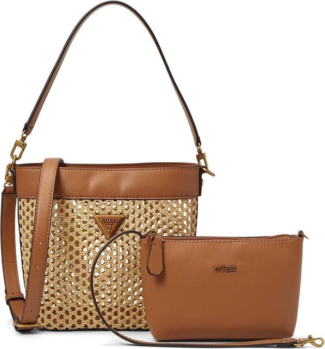 Guess Vikky, Textile Bag, Tote, Cognac, For Women