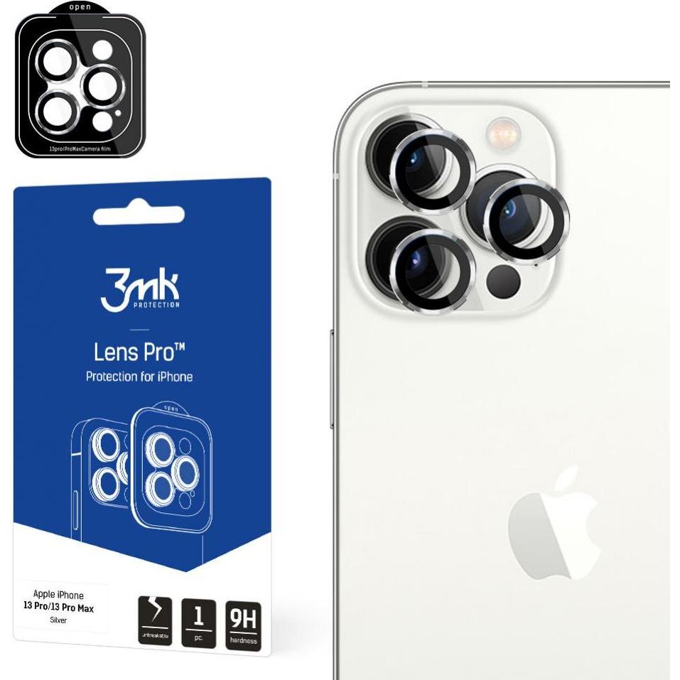 3MK hybrid glass Lens Protection Pro for camera for iPhone 13 Pro / 13 Pro Max (1 Stück, Apple iPhone 13 Pro Max), Smart...