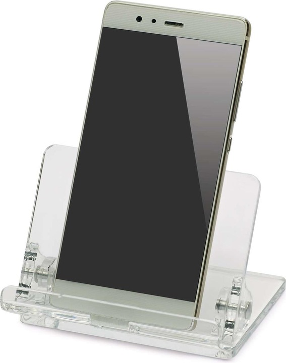 Actual product image Maul Acrylic mobile phone holder 105x76x97mm crystal clear