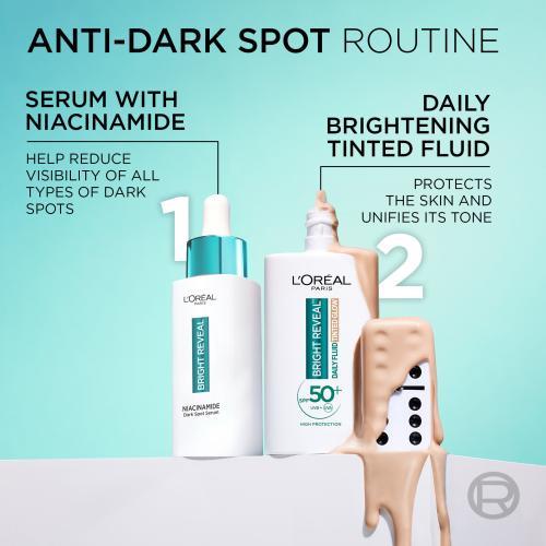 Actual product image L'Oréal Paris L'Oreal Paris Bright Reveal Brightening Tinted Fluid Spf 50+ Daily Fluid 50 Ml (Body cream, 50 ml)
