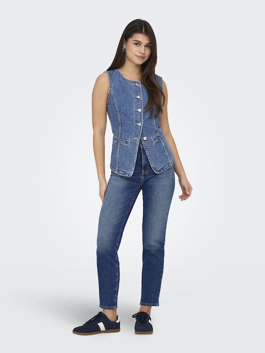Immagine prodotto Only ONLEMILY Jeans a vita alta e taglio dritto Jeans dalla vestibilità dritta (W29/L30)