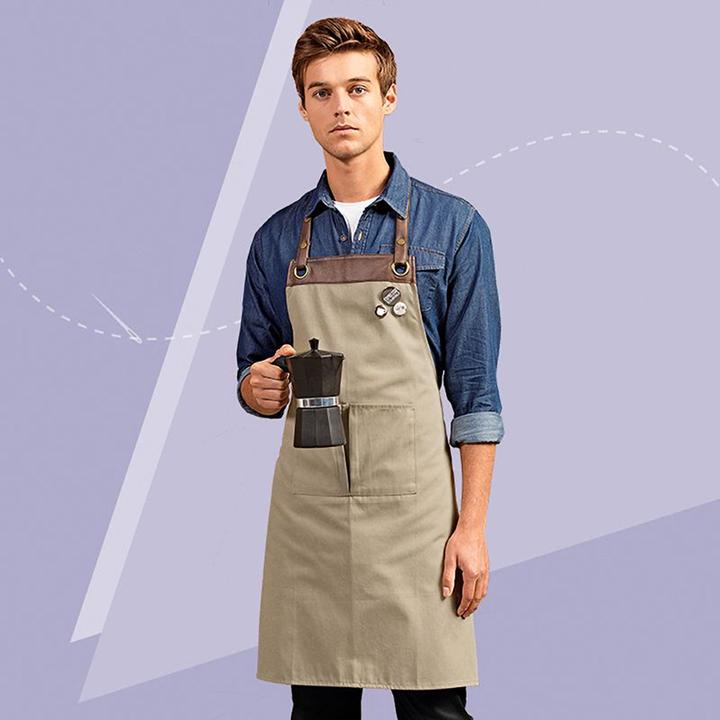 Actual product image Premier Espresso bib apron (One size)