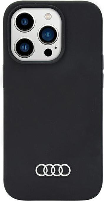 Produktbild Audi Silicone Case iPhone 14 Pro 6.1" czarny/black hardcase AU-LSRIP14P-Q3/D1-BK (Apple iPhone 14 Pro)