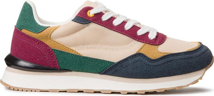 Actual product image La Redoute Collections Multicoloured running sneakers in retro style (42)