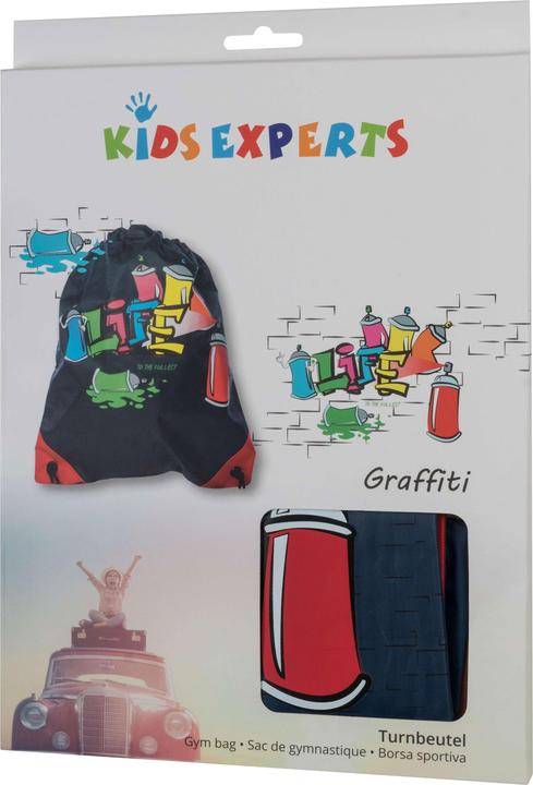 Image du produit KidsExperts Sac de sport pour enfants Graffiti, sac de voyage pour enfants, sac de sport, sac à chaussures