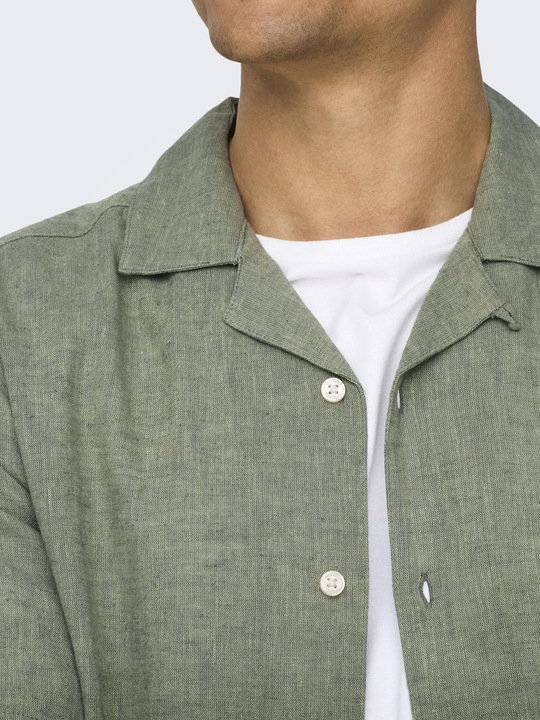 Image du produit Only & Sons Chemise unie à manches courtes (S)