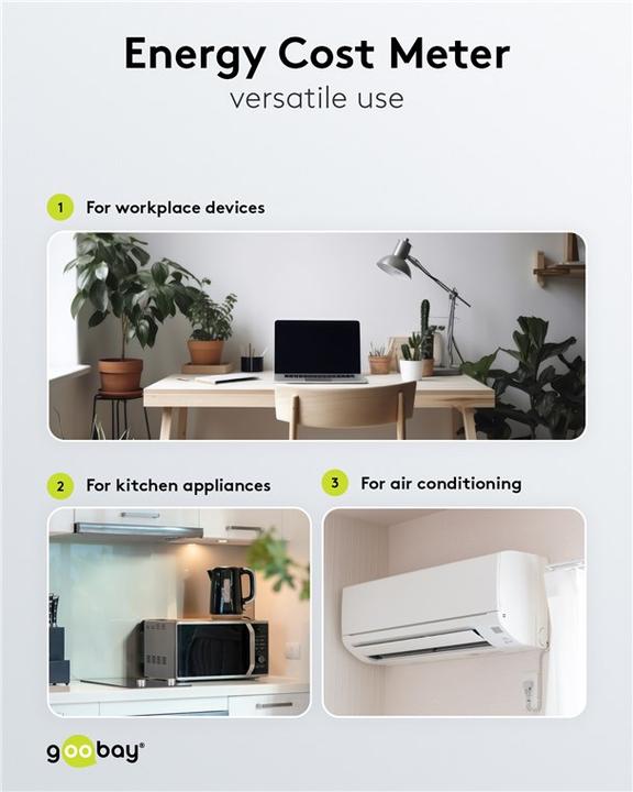 Actual product image Goobay Digital Energy Cost Meter Basic