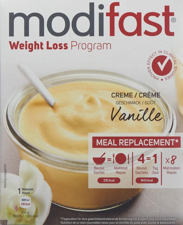 Actual product image Modifast Programm Crème Vanille (8 Piece, Beutel, 55 g)