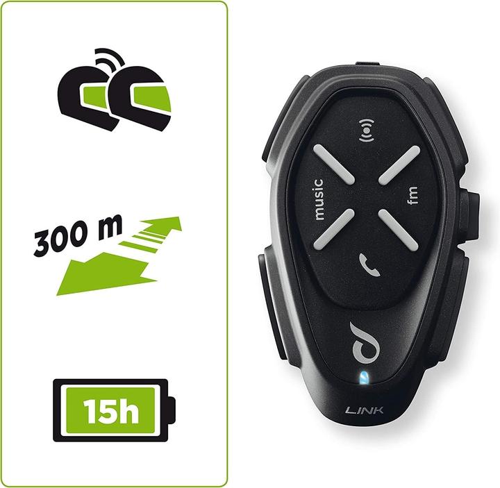 Image du produit Interphone Intercom moto double, haute fidélité stéréo 40 mm, GPS, TFT, étanche IPX67, autonomie 20 heures (Jeu de 2)