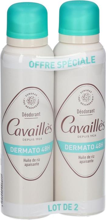 Actual product image Roge Cavailles Dermato Anti-Odor 48H Deodorant Spray 150ml - Pack of 2 (Spray, 150 ml)