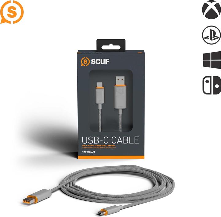 Produktbild Scuf USB-C-Kabel 2m (Xbox Series S, PS5, Xbox One S, Xbox One X, Xbox Series X)