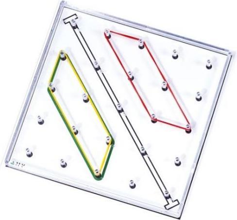 Produktbild Betzold Arbeitskarten transp. Geometrie-Board: Spiegelsymmetrie