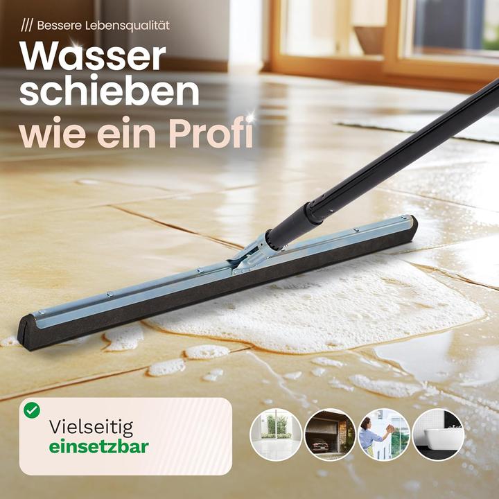 Actual product image Novaliv Wasserschieber Bodenabzieher 60cm mit Stiel 137 cm Duschabzieher Abzieher Dusche Boden Abzie