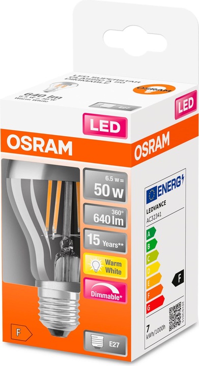 Immagine prodotto Osram Specchio Superstar (E27, 6.50 W, 640 lm, 1 x, F)