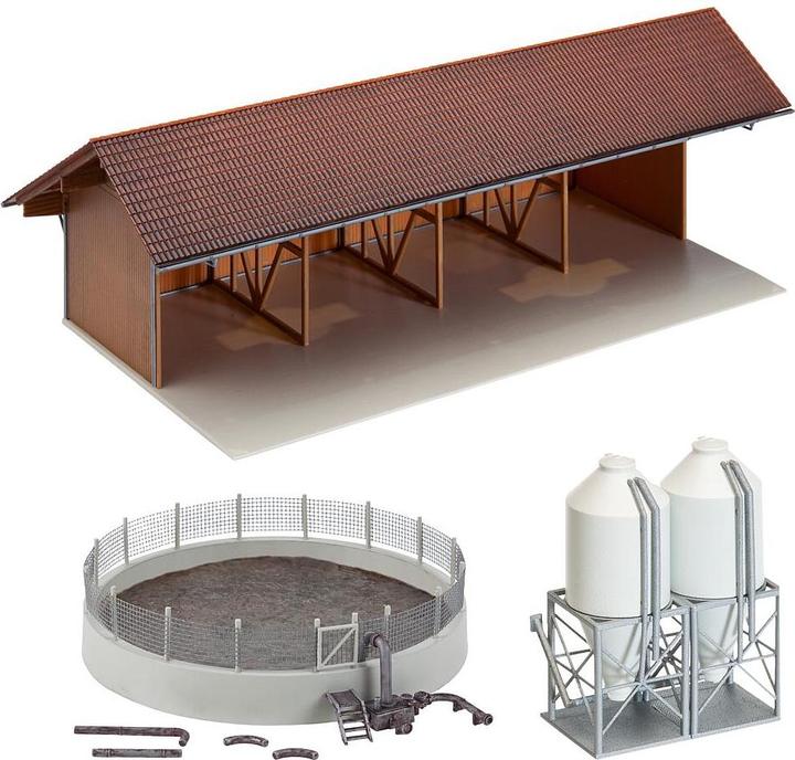 Produktbild Faller Geräteunterstand Güllegrube und Futtermittelsilos