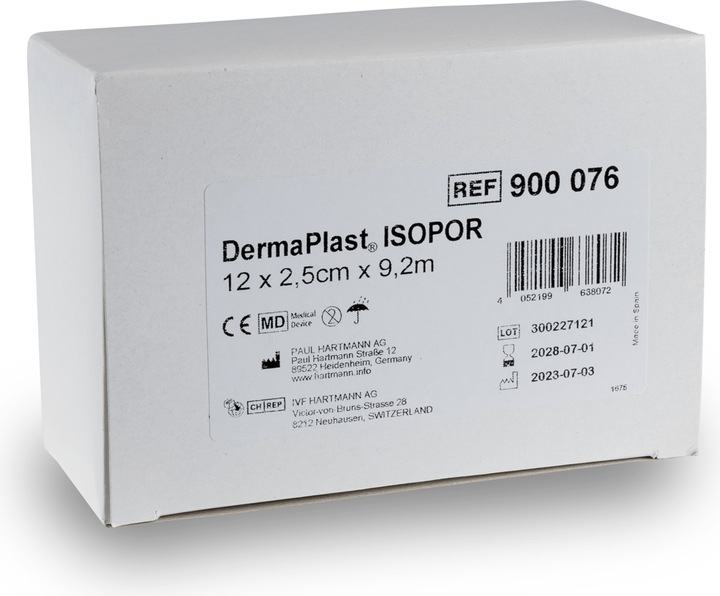 Produktbild DermaPlast Isopor Vlies Fixierpflaster (12 x)