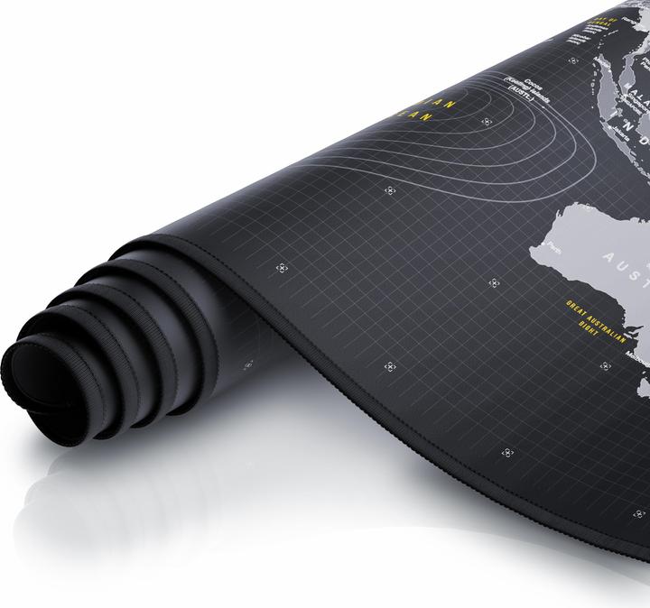 Produktbild Titanwolf Gaming Mauspad, XXXL Speed Gaming Mausmatte, Mousepad Extragrosse Fläche von 1800 x 800mm, Weltkarte (XXL)