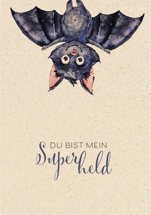 Produktbild Motivkarte Superheld 17.5 x 12.2 cm, Papierformat: 17.5 (1 Stk.)