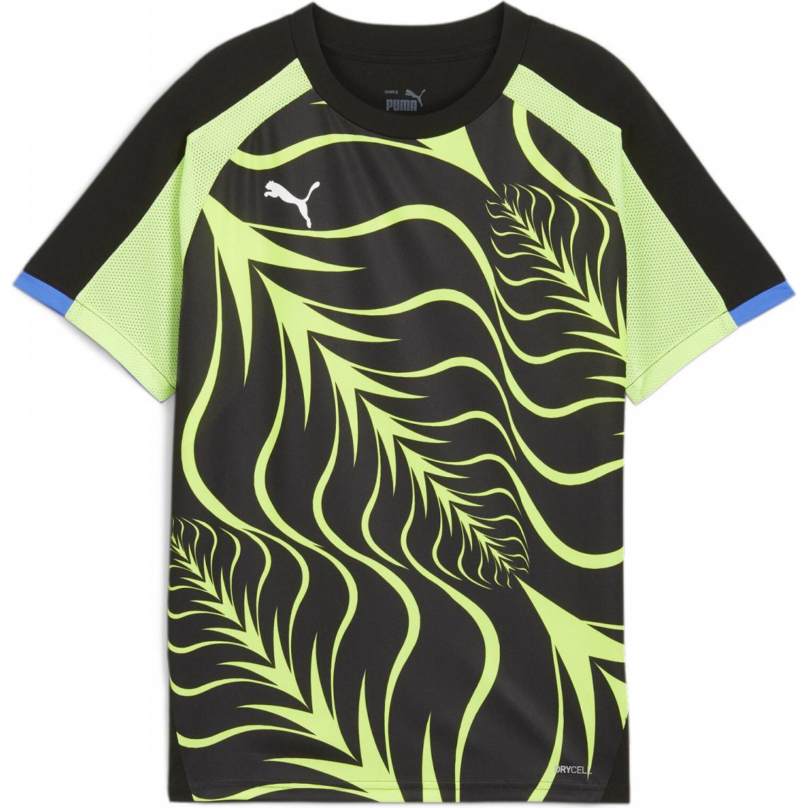 Puma, Jungen, Sportshirt, individualLIGA Graphic Jersey Jr (128), Schwarz, 128