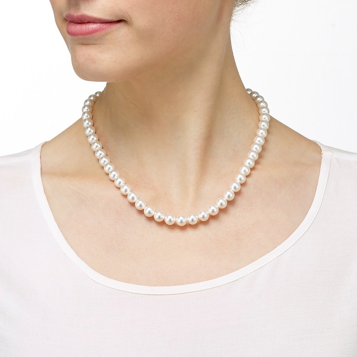 Image du produit Heideman Collier de perles No. 8 argenté mat (100% acier inoxydable)