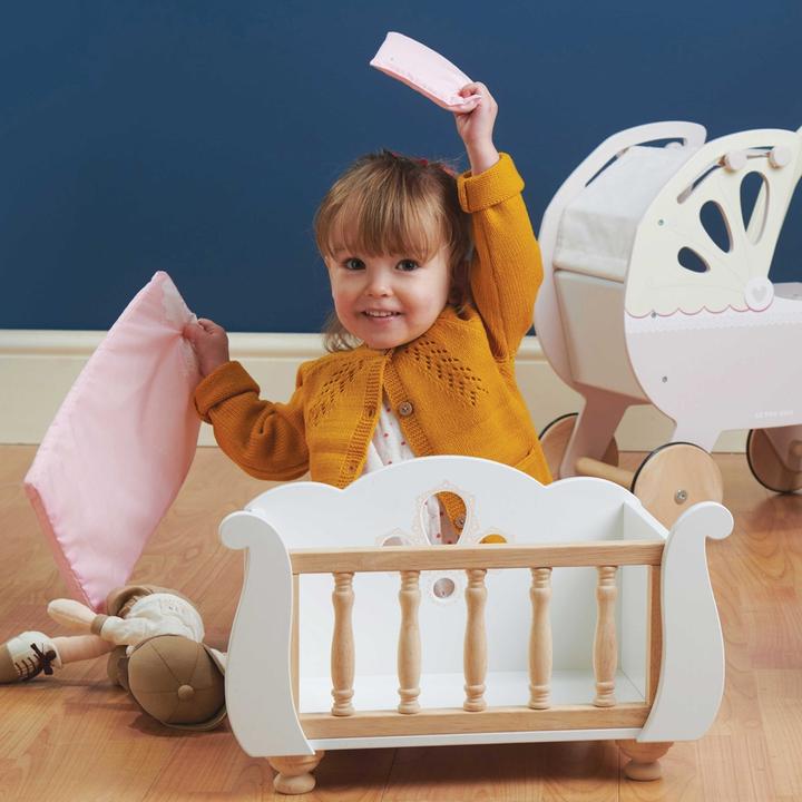 Actual product image Le Toy Van Doll bed with bars