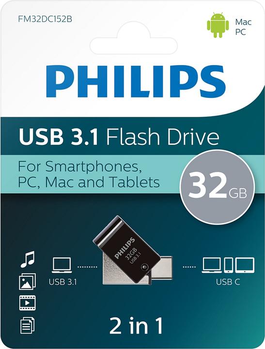 Immagine prodotto Philips FM32DC152B (32 GB, USB-C)