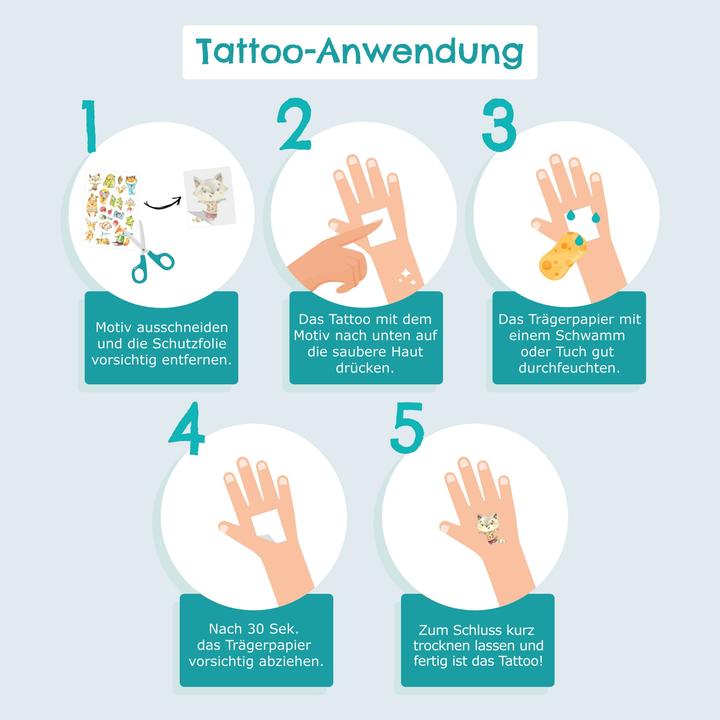 Immagine prodotto Papierdrachen Tatuaggi per bambini