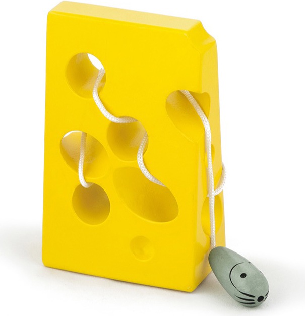Produktbild Viga Toys Fädelspiel Käse mit Maus