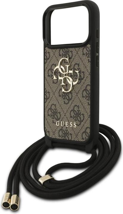 Produktbild Guess Etui 4G Big Logo Cord Stap Crossbody do iPhone 17 Pro brązowy