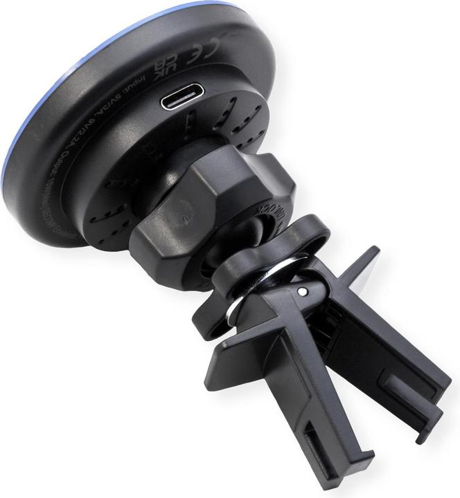 Produktbild Roline Kfz-Magnet-Smartphone-Halter und Induktionsladegerät (15W)