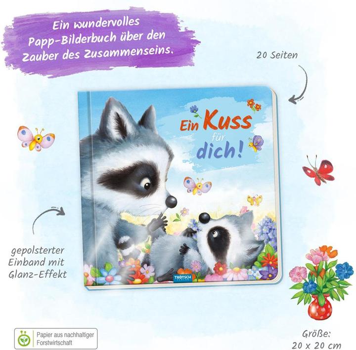 Immagine prodotto Pappenbuch mit Reimen Ein Kuss für dich! (Tedesco, 2023)