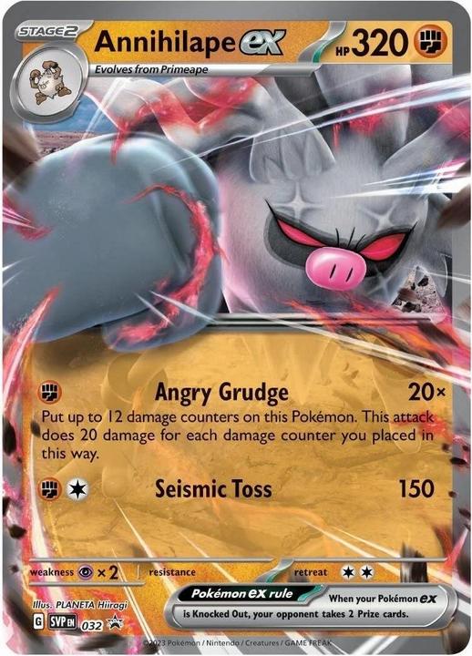 Actual product image Pokémon Ex Box Annihilape Box Set (English, Booster Pack)