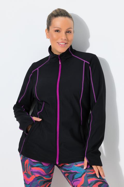 Image du produit Ulla Popken Veste technique en molleton déperlant, col montant (46, 48)