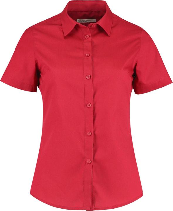 Produktbild Kustom Kit Popeline Tailored Kurzarmhemd (50)