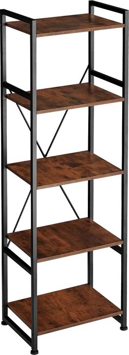 tectake Etagère bibliothèque MANCHESTER style industriel 47,5 x 34,5 x 151,5 cm (47.50 x 47.50 x 151.50 cm)