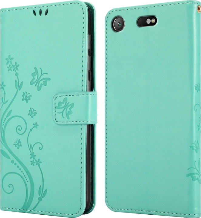 Immagine prodotto Cadorabo Custodia a libro floreale per Sony Xperia XZ1 COMPACT (Sony Xperia XZ1 Compact)