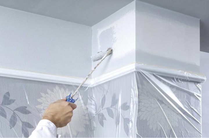Actual product image tesa Painter's tape PROFESSIONAL, painter's tape incl. masking film (33 m, 1400 mm)