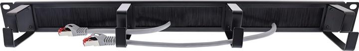 Produktbild InLine 19" Kabel Durchführungsplatte mit 4 Bügel