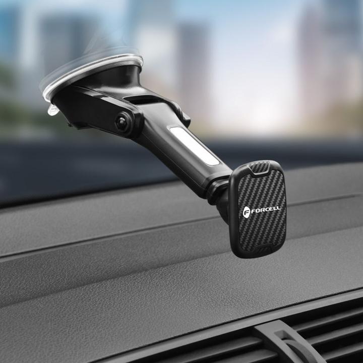 Actual product image Forcell CARBON H-CT327 magnetic car holder for windscreen
