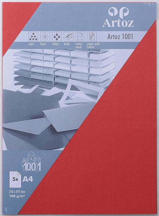 Artoz 1001 A4 100g rot (100 g/m², 5 x, A4)