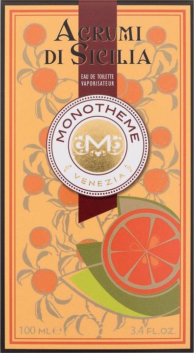 Actual product image Monotheme Agrumi Di Sicilia Eau De Toilette Spray 100ml (L) (Eau de toilette, 100 ml)
