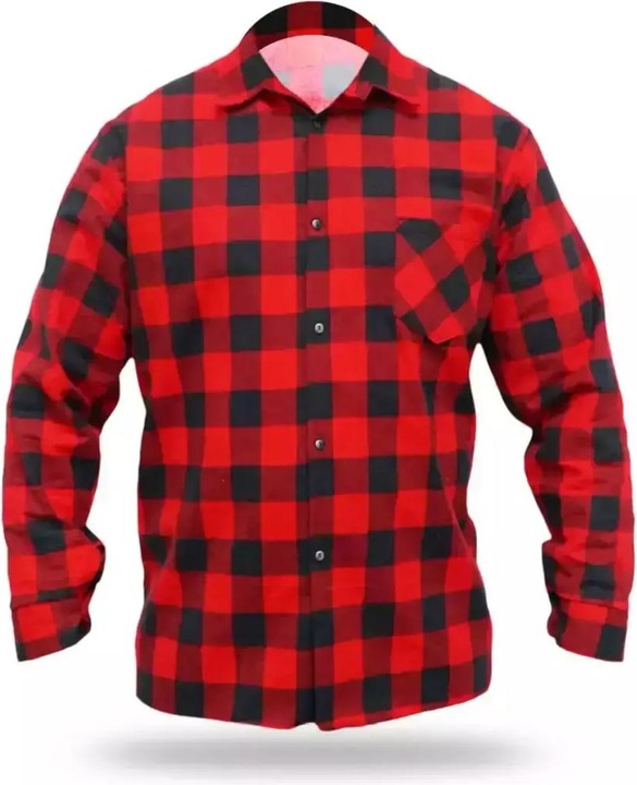 Immagine prodotto Dedra camicia di flanella rossa, taglia L, 100 % cotone (BH51F1-L) (L)