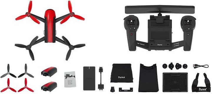 Image du produit Parrot Bebop Drone 2 Red Skycontroller black (25 min, 500 g, 14 Mpx)