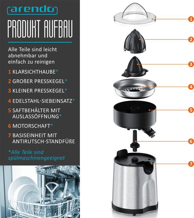 Image du produit Arendo Presse-oranges & presse-agrumes