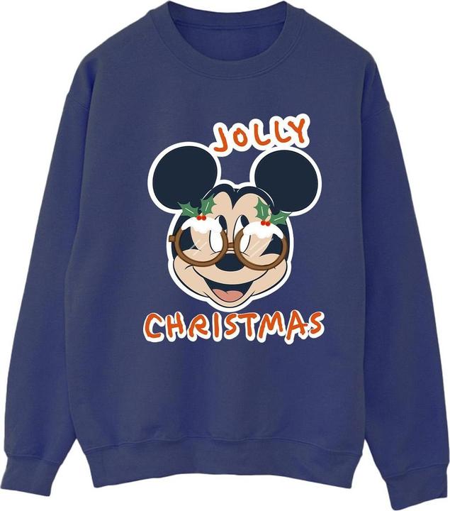 Produktbild Disney Mickey Mouse Jolly Christmas Glasses Sweatshirt (M)