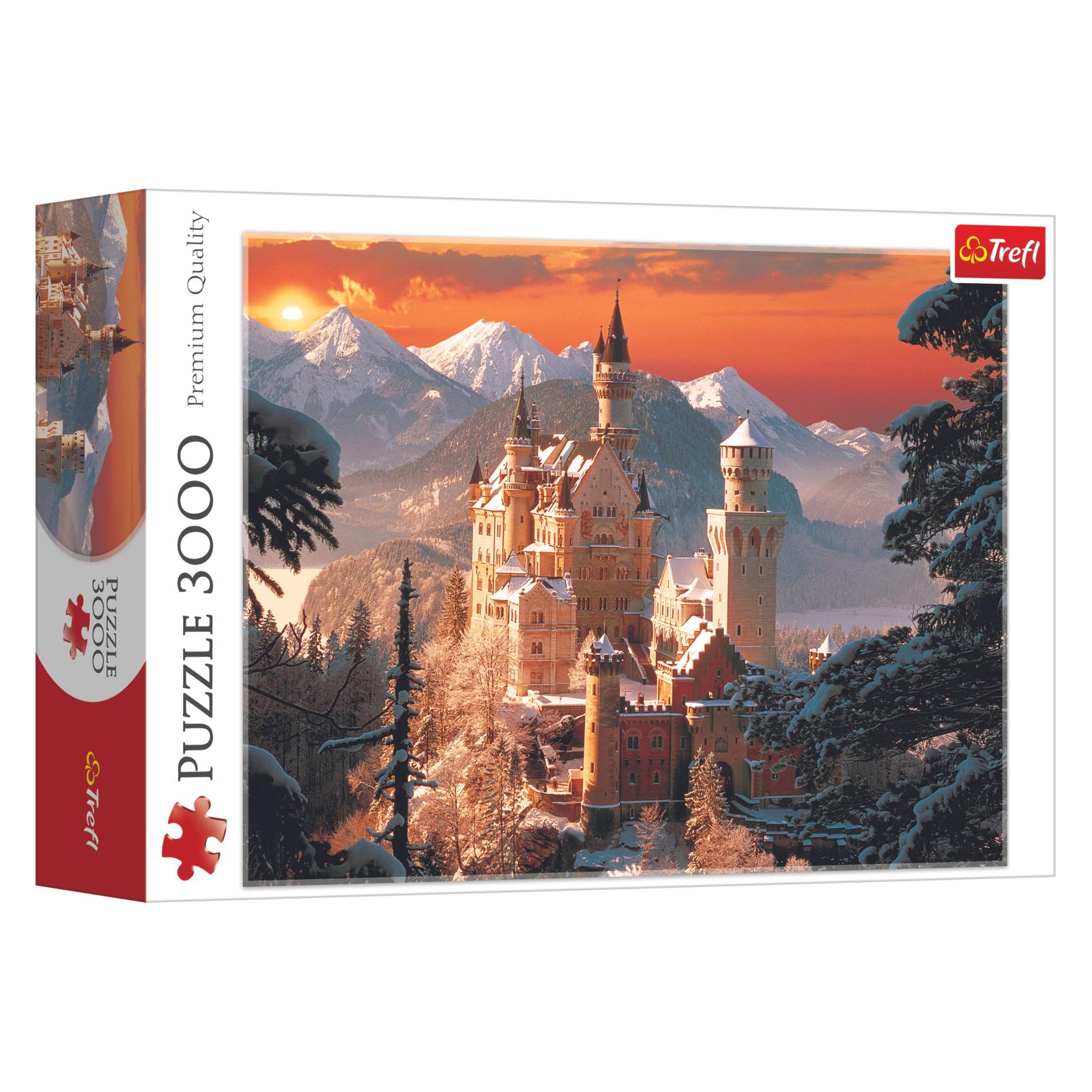 Trefl Kasteel Neuschwanstein in de winter (3000 onderdelen)