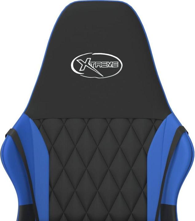 Image du produit vidaXL Gaming-Stuhl Schwarz und Blau Kunstleder,Farbe: Schwarz