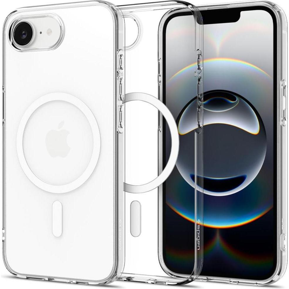 Spigen Trasparente/Bianco Liquid Crystal Magfit Tpu Back Cover Durchsichtig Apple Iphone 16E (Apple Iphone 16E, Apple Iphone 17E), Cover Smartphone,