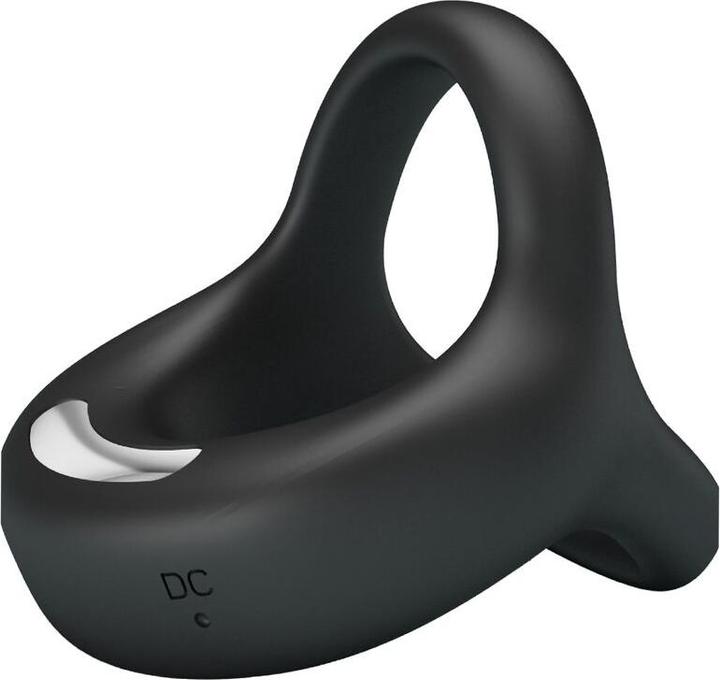 Actual product image Pretty Love VIBRANT PENIS RING ELLIOTT Black, 10 vibration functions